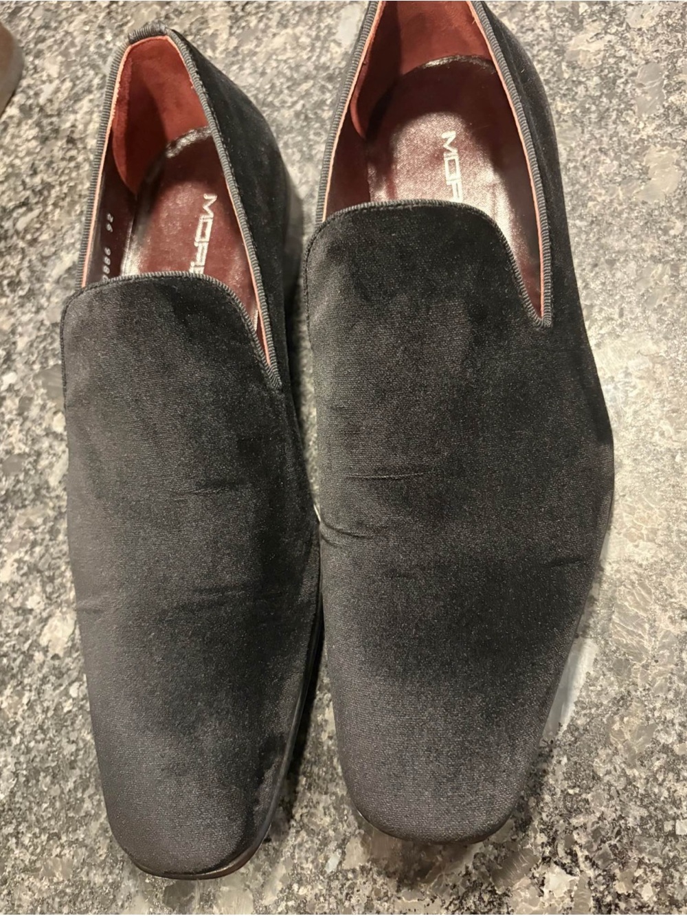 Moreschi Black Suede Slip-On Loafers